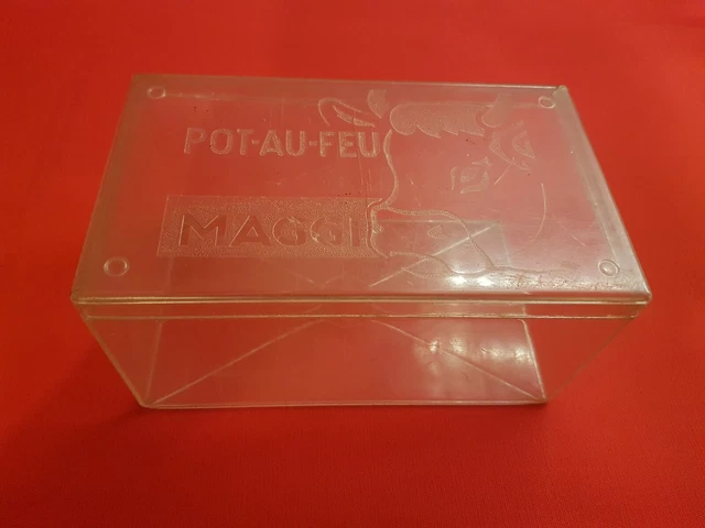  Ancienne boite plastique Pot au Feu MAGGI, vintage