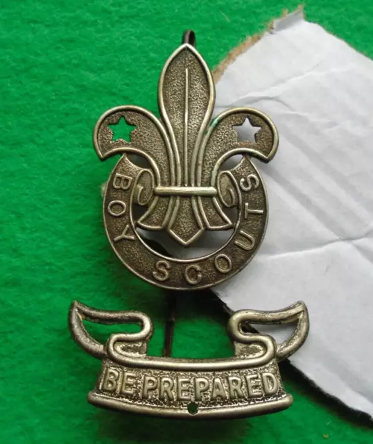 2 different Vintage Boy Scouts Metal Badges