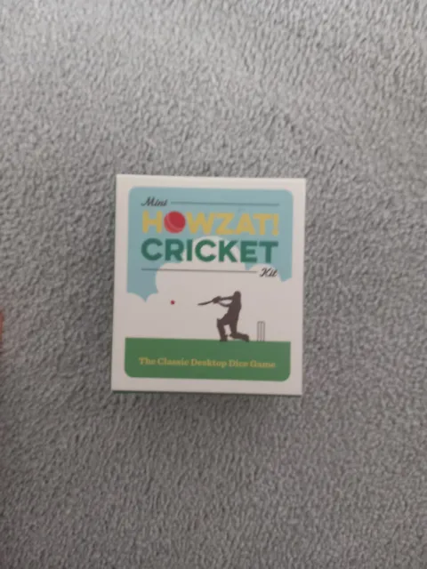 Howzat Cricket The classic Desktop Dice Game - Perfect Condition never used