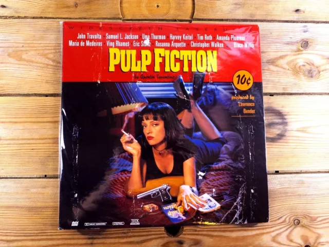 Pulp Fiction Laserdisc Ld Ntsc Film Culte Quentin Tarentino 1999 Ws