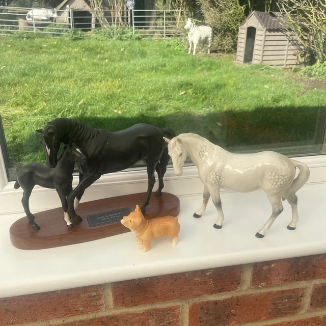 Figurine Beswick Black Beauty Foal - Poulain, Céramique, Angleterre 1978