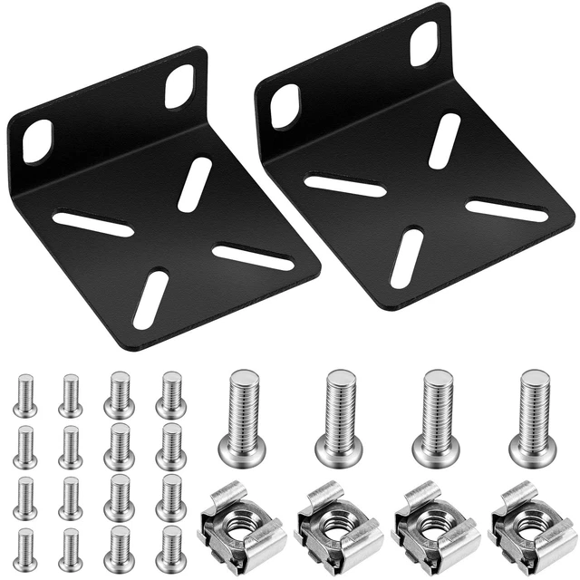 Rack Mount Kit Compatible with 17.3 Inch Wide Switches, Adjustable