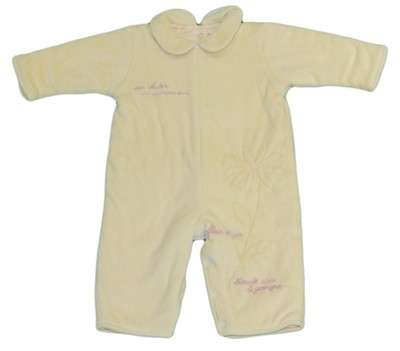 Jacadi Jacadi Fille Aterien Sable Manches Longues Fleur Combinaison Taille 3 Mois Nwt 