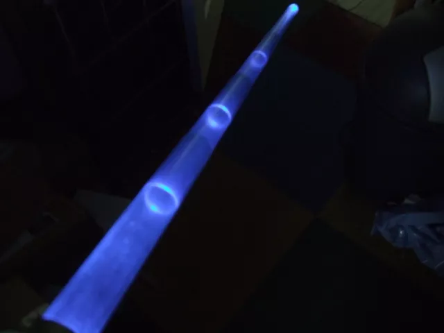 Star Wars Blue Lightsaber Obi Wan Kenobi Hasbro LFL Flick To Open With Sound