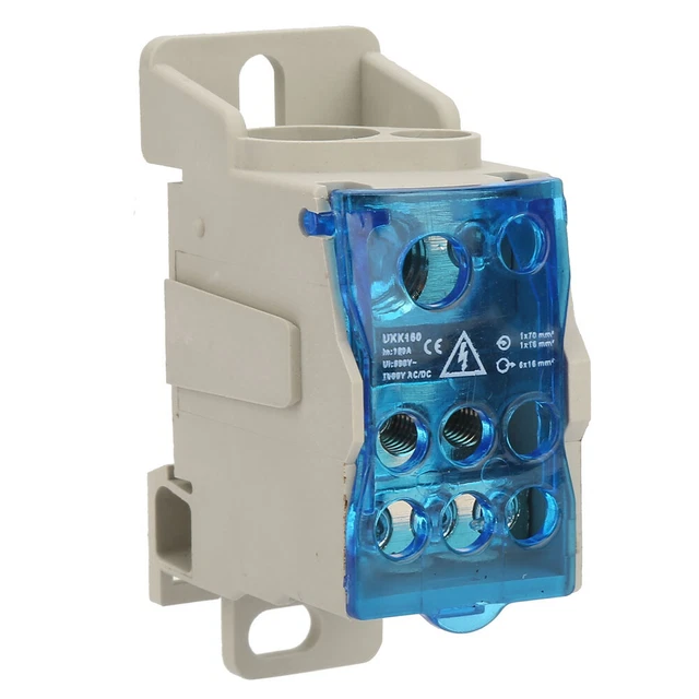 Boîte De Distribution De Bornier 160A Rail DIN Couvercle