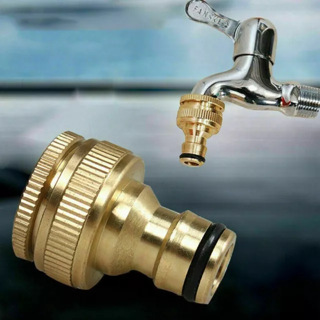 Séparateur de tuyau extérieur robuste Adaptateur de robinet de jardin  Collecteur de tuyau d'eau Vanne d'arrêt / marche individuelle, robinet de  séparateur de tuyau en laiton massif à 4 voies, : 