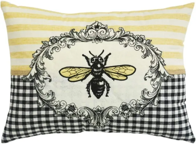 Comfy Hour Spring Is Here Collection Spring Bee Flower Accent and Throw Pillow