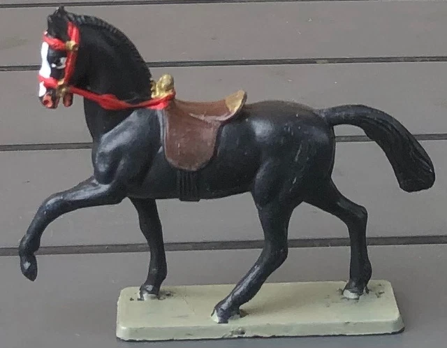 Figurine Starlux – Sioux Série Ordinaire 65 – Cavalier Tireur Bleu – Cheval Blanc