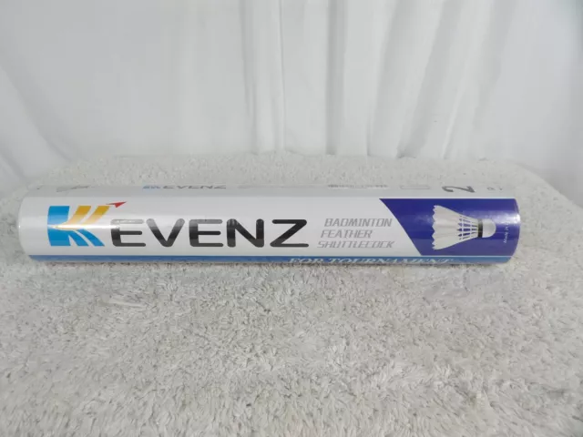 Kevenz Feather Badminton Tournament Shuttlecocks 12 Pieces Pack