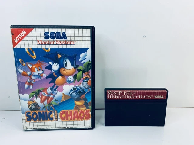 SONIC THE HEDGEHOG Chaos Sega Master System SMS Genuine Cartridge ...