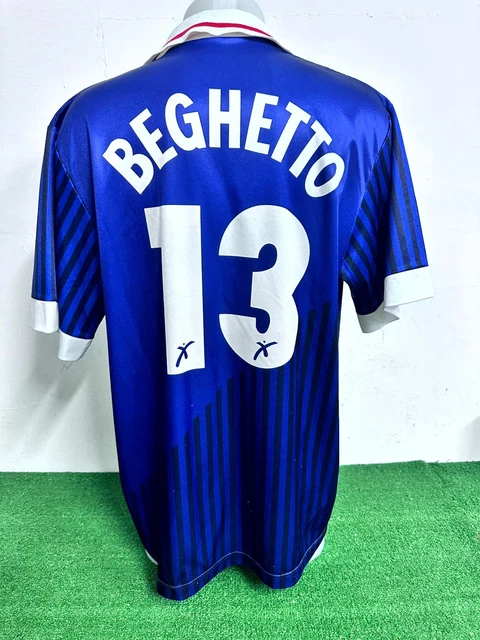 MAILLOT Porté worn SHIRT JERSEY ANCIEN A.J BIGUGLIA CORSE CORSICA BASTIA AJACCIO