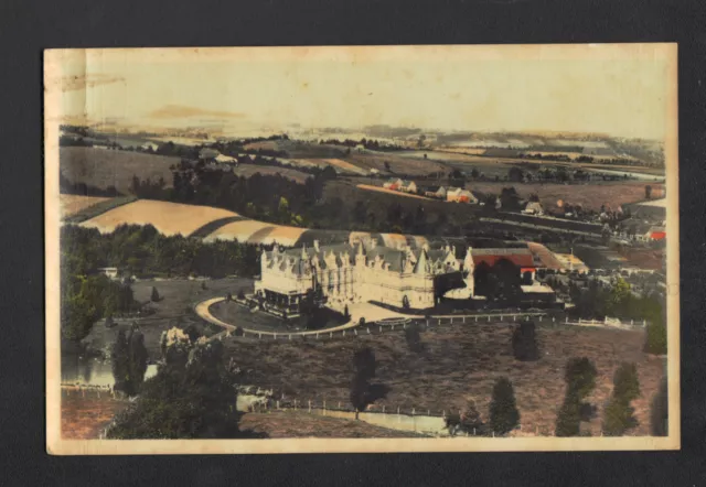 KEMMEL (BELGIQUE) CHATEAU de la WARANDE en vue aérienne en 1954