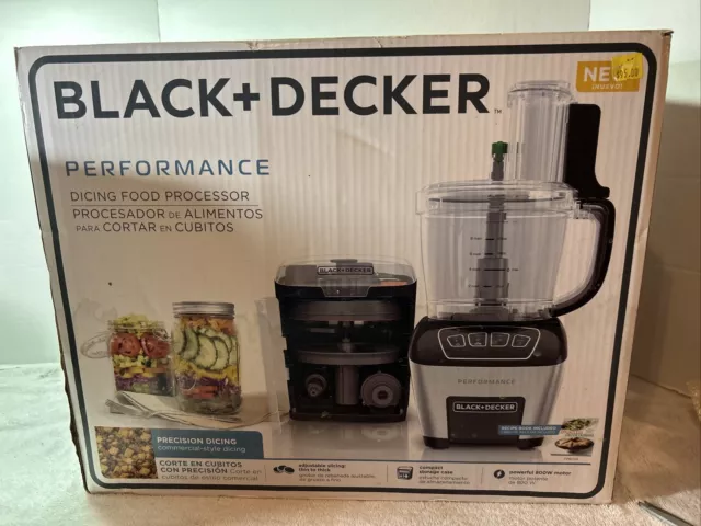 Black+Decker Fp6010 Performance Dicing Food Processor Digital Control, Food  Processor, Stainless Steel - Bed Bath & Beyond - 17367310