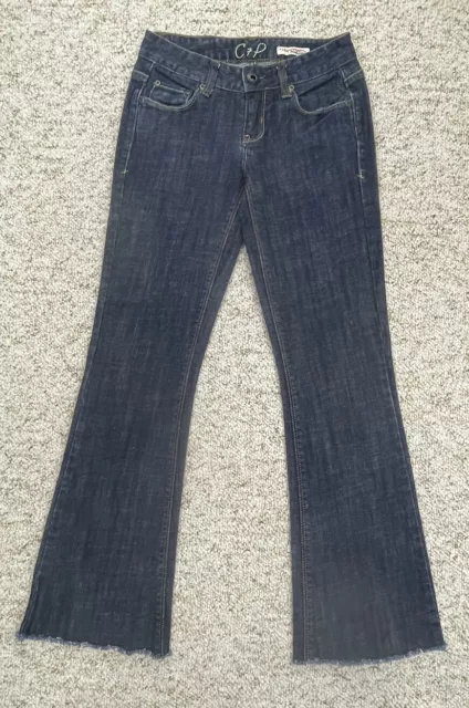 C7P Laguna Beach Flare Raw Hem Women's Size 0  Jeans Low Rise ( 26x28)
