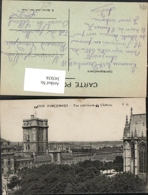 343838,Ile-de-France Val-de-Marne Vincennes Vue interieure du Chateau Schloss