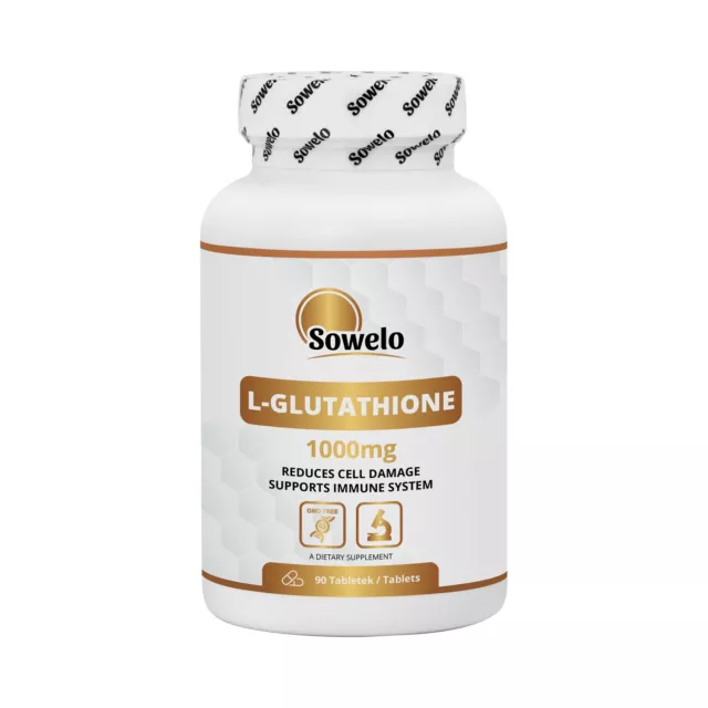 SOWELO L-GLUTATHIONE L-glutatión 1000mg HÍGADO Y APOYO INMUNITARIO ANTIOXIDANTE