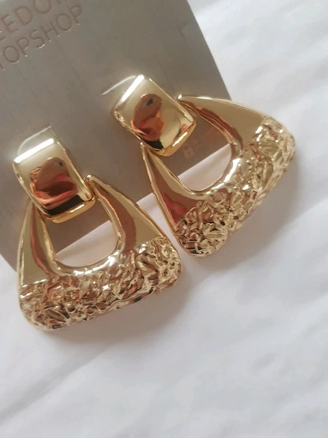 FREEDOM AT TOPSHOP Gold Earrings 9.00 PicClick UK