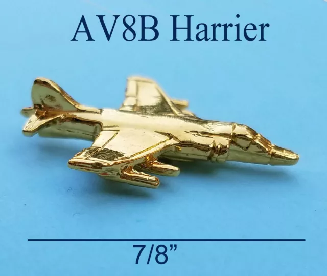 AV8B Harrier Pin fmetal base)  U.S. Marines