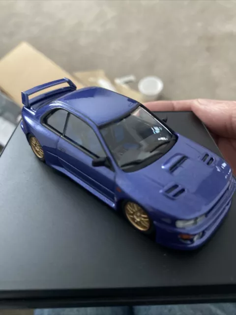 1:43 Trofeu/Spark Subaru Impreza WRC Road Car Metallic Blue