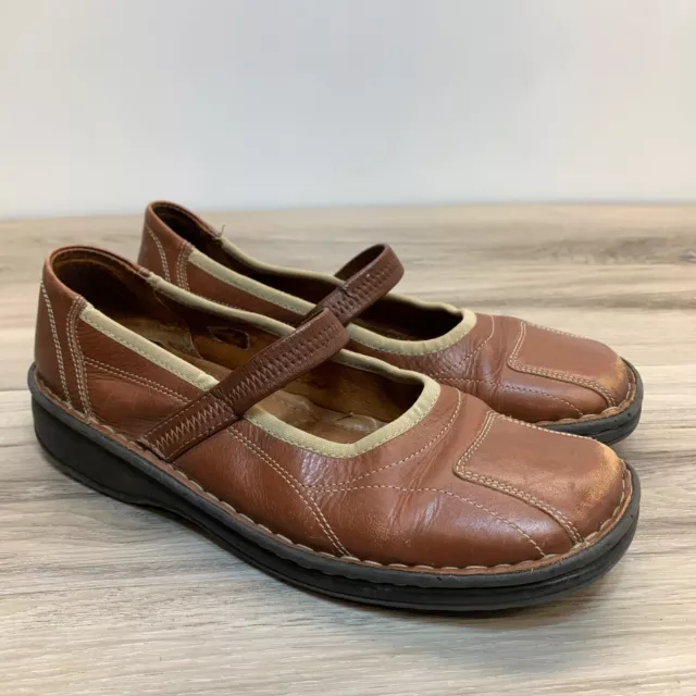 Josef Seibel Brown Leather Mary Jane Comfort Shoes Women’s EU 40 US 9