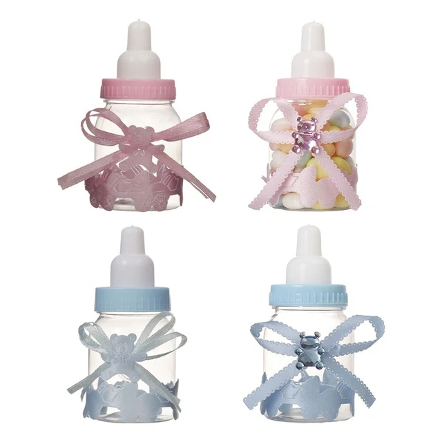 Crea promemoria duraturi con 24 biberon riempibili per baby doccia