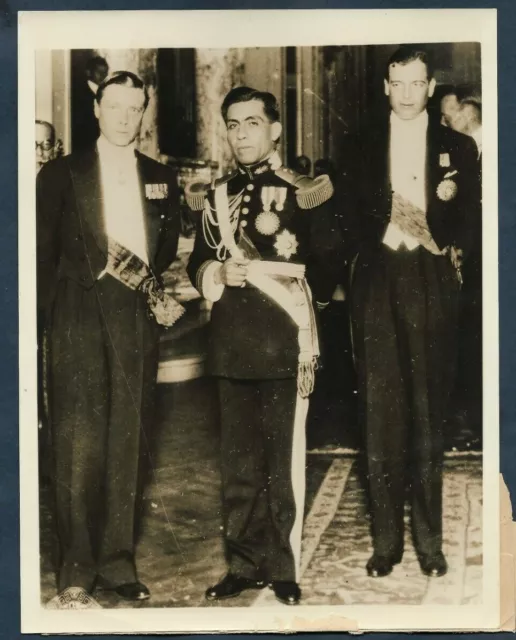 PRINCE OF WALES KING GEORGE & PERUVIAN PRES SANCHO CERRA 1931 Press Photo Y59