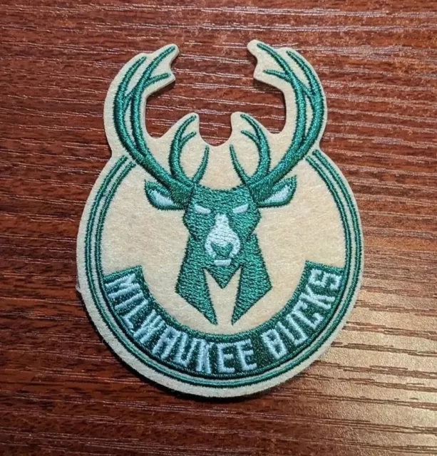 Milwaukee Bucks Patch NBA Basketball Sports League Embroidered Iron On 2.5x3"