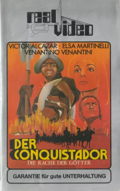 VHS Rarität Real Video Der Conquistador Rache der Götter La Araucana 1971 Peru