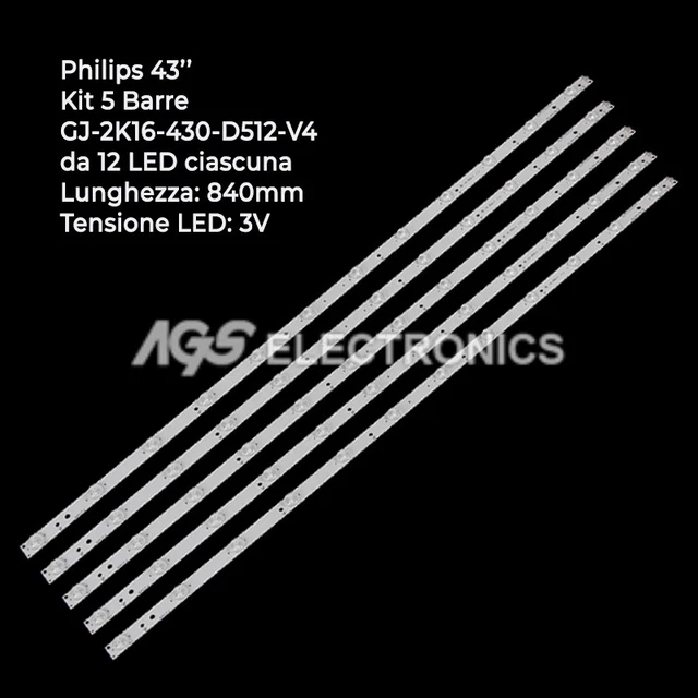 Barres LED RF-AJ550E30 pour Sharp LC-55CFE6241K / LC-55CUF8462ES