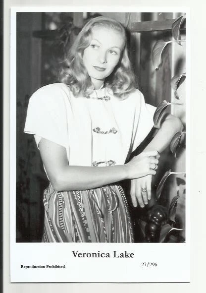 (Bx29) Veronica Lake Swiftsure Photo Postcard (27/296) Filmstar Pin Up Glamor