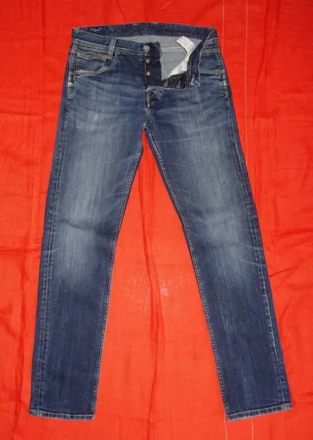 Jean Pepe Jeans Spike Slim Stretch Bleu Used W30L32 2