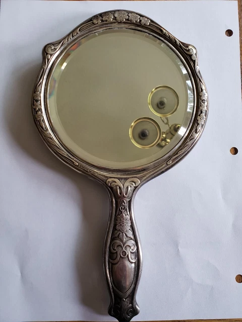 Antique Blackinton Sterling Silvet Vanity Mirror
