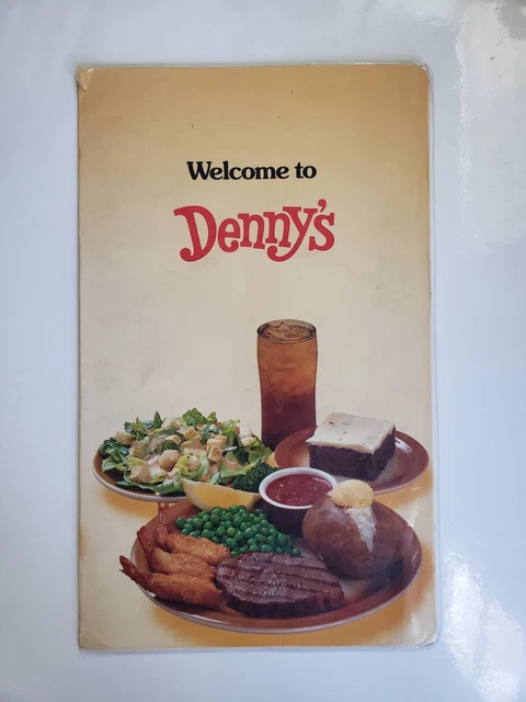 Vintage Denny's Restaurant Menu 1979