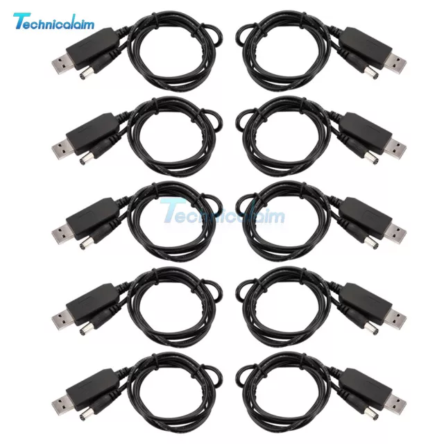 1/5/10 pz DC9V/12V 3A USB Power Boost Line supporto cavo decoy step QC2.0/3.0