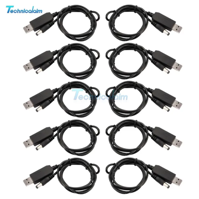 1/5/10PCS DC9V/12V 3A USB Power Boost Line Step-Up Decoy Cable Support QC2.0/3.0