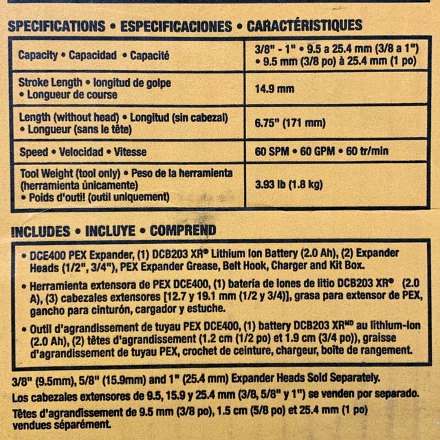EFIELD Pex-b - Kit De Reparación De Tubería De 12 Pulgada X 100 Pies, 10 Accesor