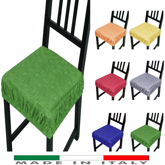 2 Cuscini Sedie Cucina Con Elastico Coprisedia Imbottito Sfoderabile 40x40