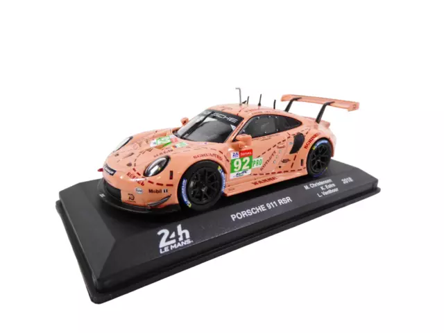 Porsche 911 RSR Pink Pig #92 Winner LMGTE 24h Le Mans 2018 - 1:43 auto 24LM02