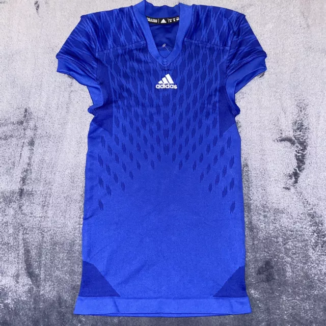 adidas Techfit Primeknit Football Jersey Blue Size Medium Tight Compression Fit