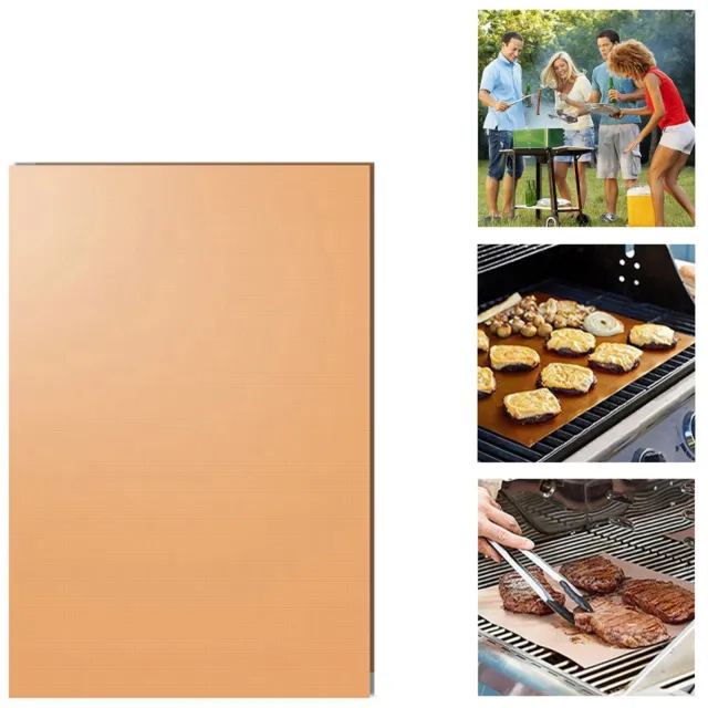 Grill Mat Antiadhésif Barbecue Protection Film Support Coquille Grillmatten