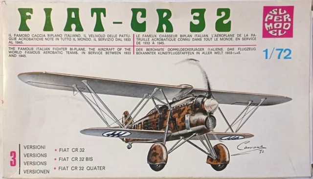 Supermodel 10-009 Fiat CR.32 1:72 Neu Bauteile nicht versiegelt in Original Box