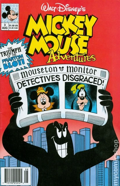 Mickey Mouse Adventures #3 FN 1990 Stock Image