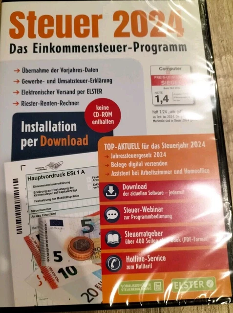 ALDI STEUER 2024 für das Jahr 2024 Einkommensteuer NEU OVP Inkl