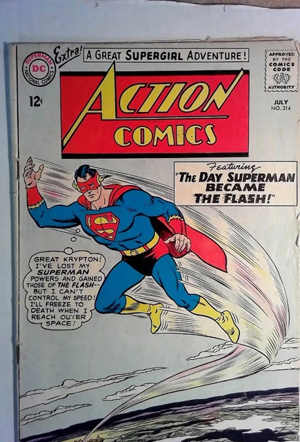Action Comics #314 DC Comics (1964) VG 1st Print Comic Book