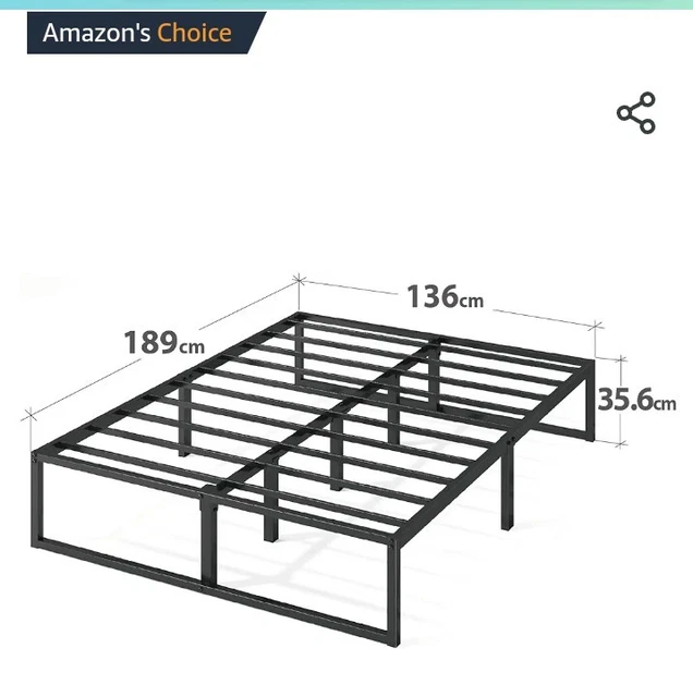 METAL DOUBLE BED frame (Amazon) PLUS Dreams firm double mattress £50.00