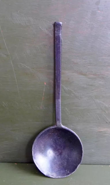 Nice Antique pewter spoon with a crowned rose mark, Dutch early 17th century.