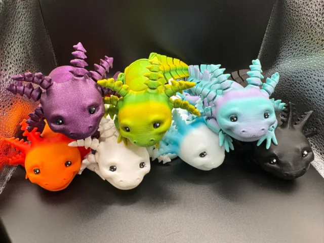 Cute Axolotl Sensory Fidget Toy 3D Printed - Made in UK - Official Seller