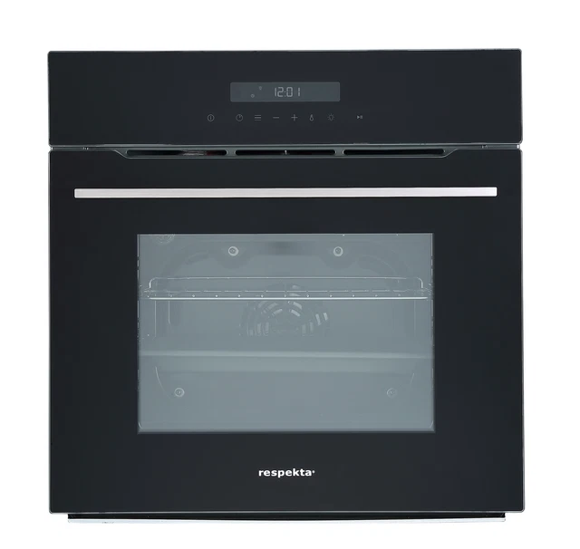 Respekta Four Inox Montage Cuisinière 60cm Air Chaud Barbecue Circulant Pyrolyse