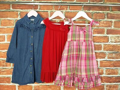 Girls Bundle Age 4-5 Years M&S Zara Dress Set Denim Party Sun Summer Kids 110Cm