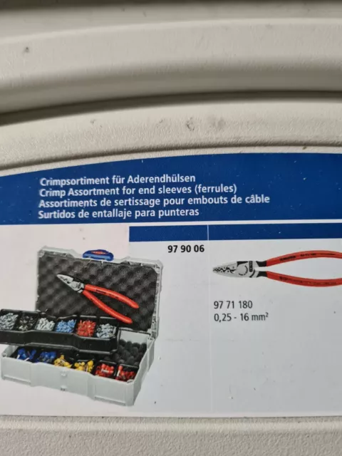 KNIPEX 97 90 06 Crimp Sortiment für Aderendhülsen